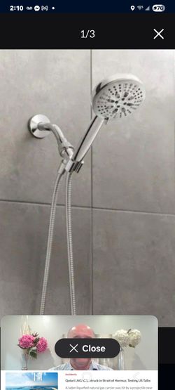 Moen HydroEnergetix 8-Spray Wall Mount Handheld Shower Head 1.75 GPM in Chrome