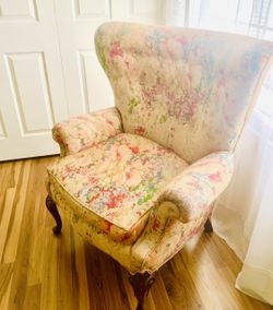 Gorgeous Floral Wingback Chair