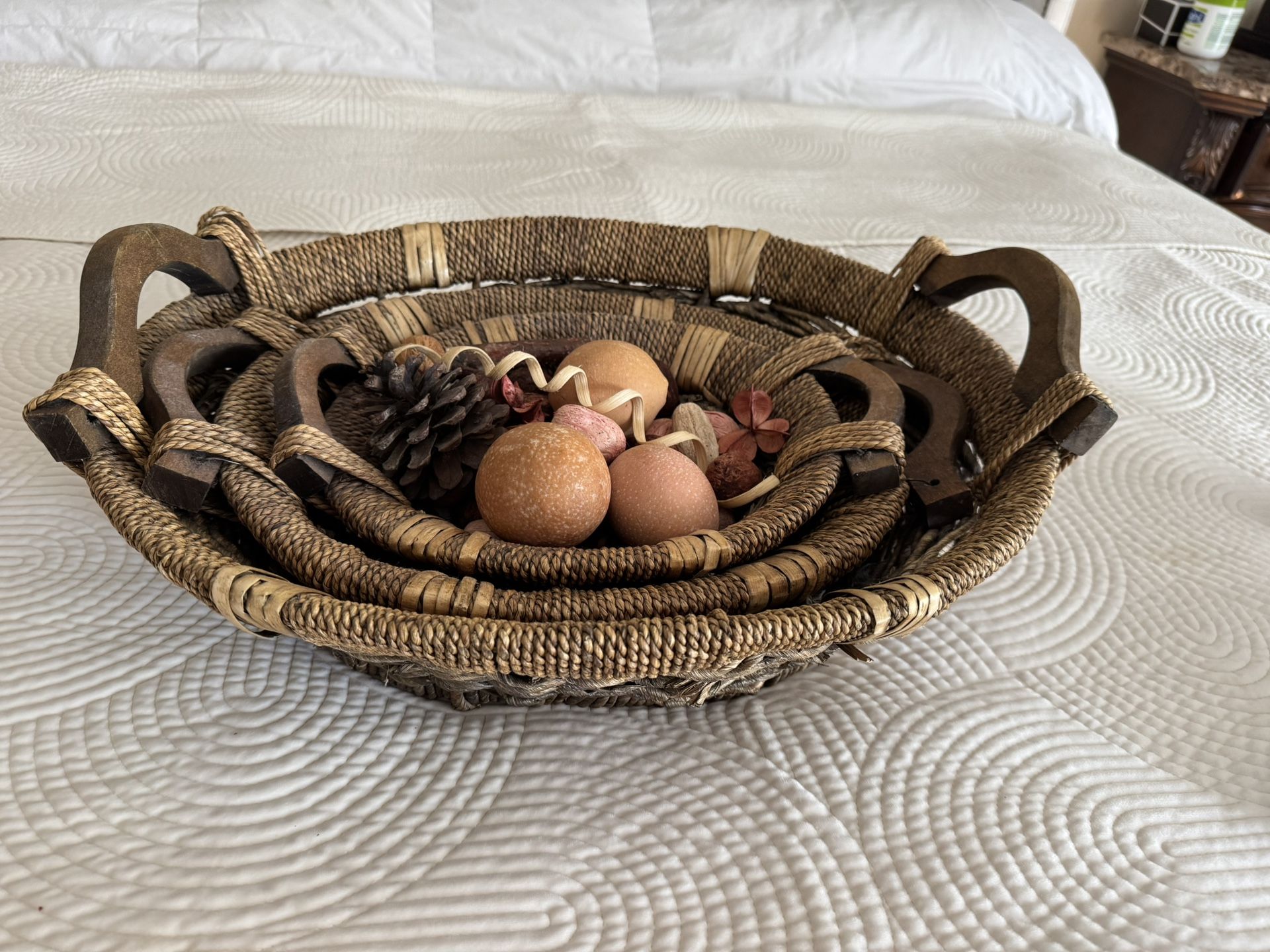 3 Wicker Baskets