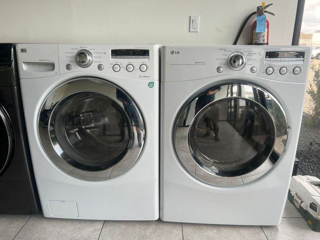🔥🔥LG SET STEAM WASHER END ELECTRIC DRYER ♨️ WITH WARRANTY 