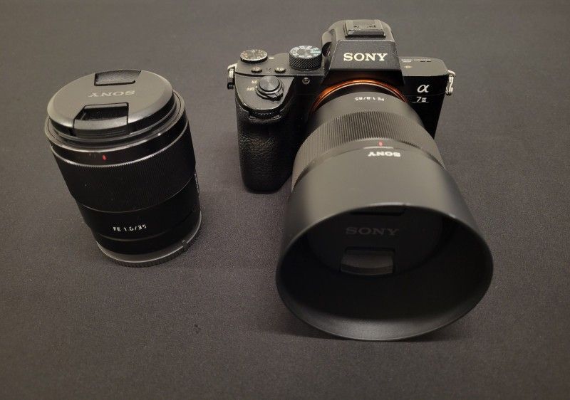 Sony A7III Mirrorless Camera + 2 Lenses - GOOD CONDITION