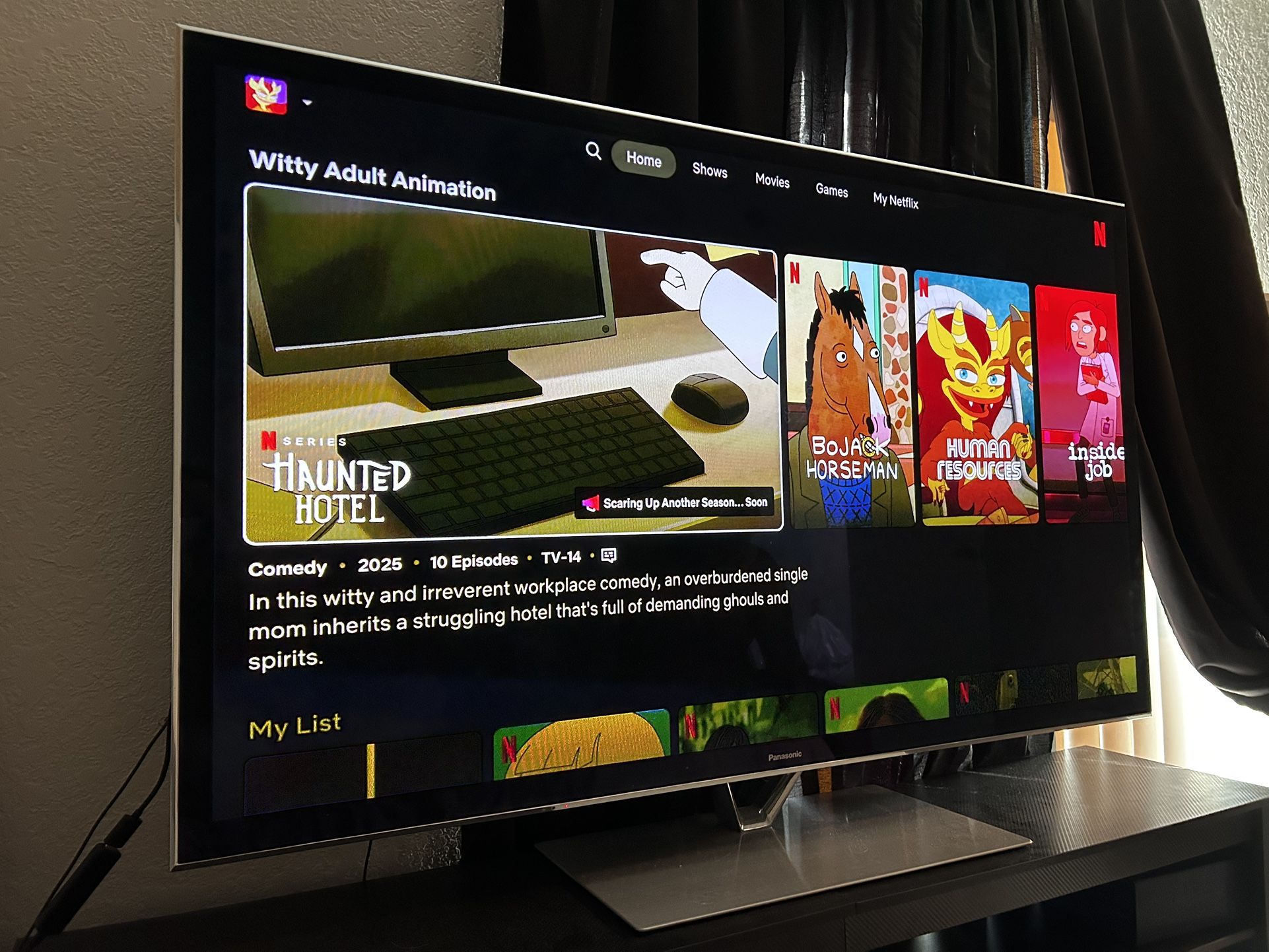 60-inch 1080p plasma HDTV from Panasonic’s flagship ZT60 series, manufactured in August 2013.