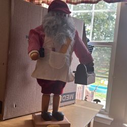 Grandeur Noel 2000 Collector's Edition 17" Wooden Santa Nutcracker Toy Maker