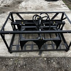 Grapple Bucket Skid Steer Attachment Bobcat Clamp Bucket Hydraulic