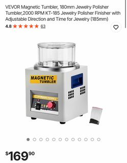 VEVOR KT-185 Magnetic Tumbler Jewelry Polisher/ tools /jewelry