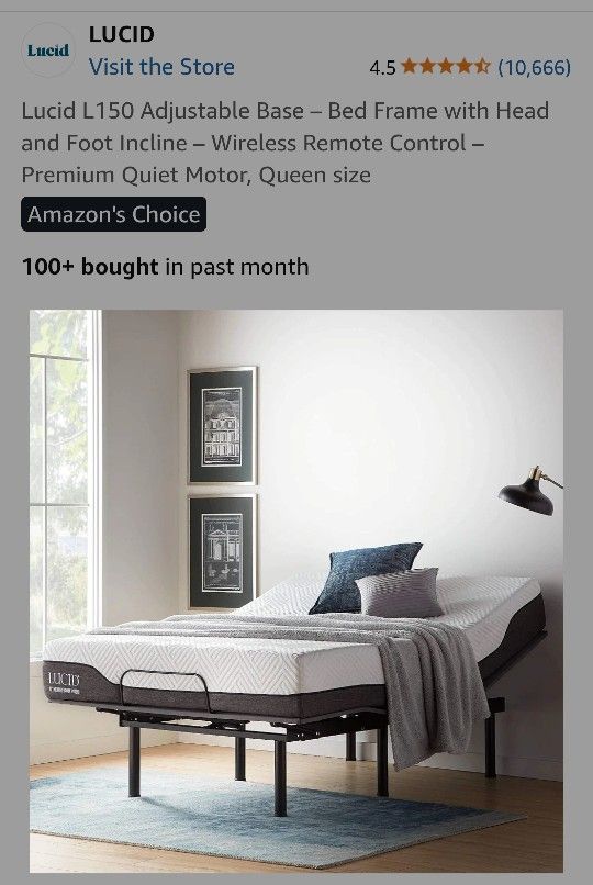 Queen Adjustable Bed Base