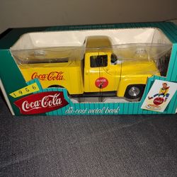 Brand New Coca-Cola 1956 Die-cast Metal Bank Truck