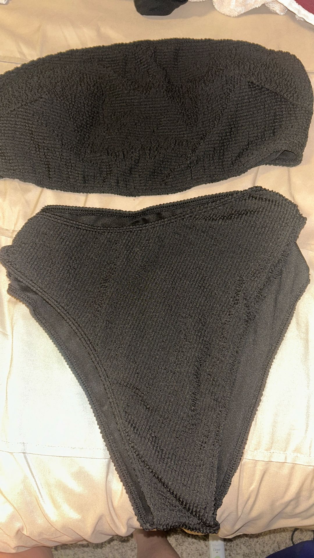 Plus Size Black 2 Piece Bikini, Size 2XL