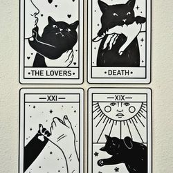 Cat Tarot Card Decor