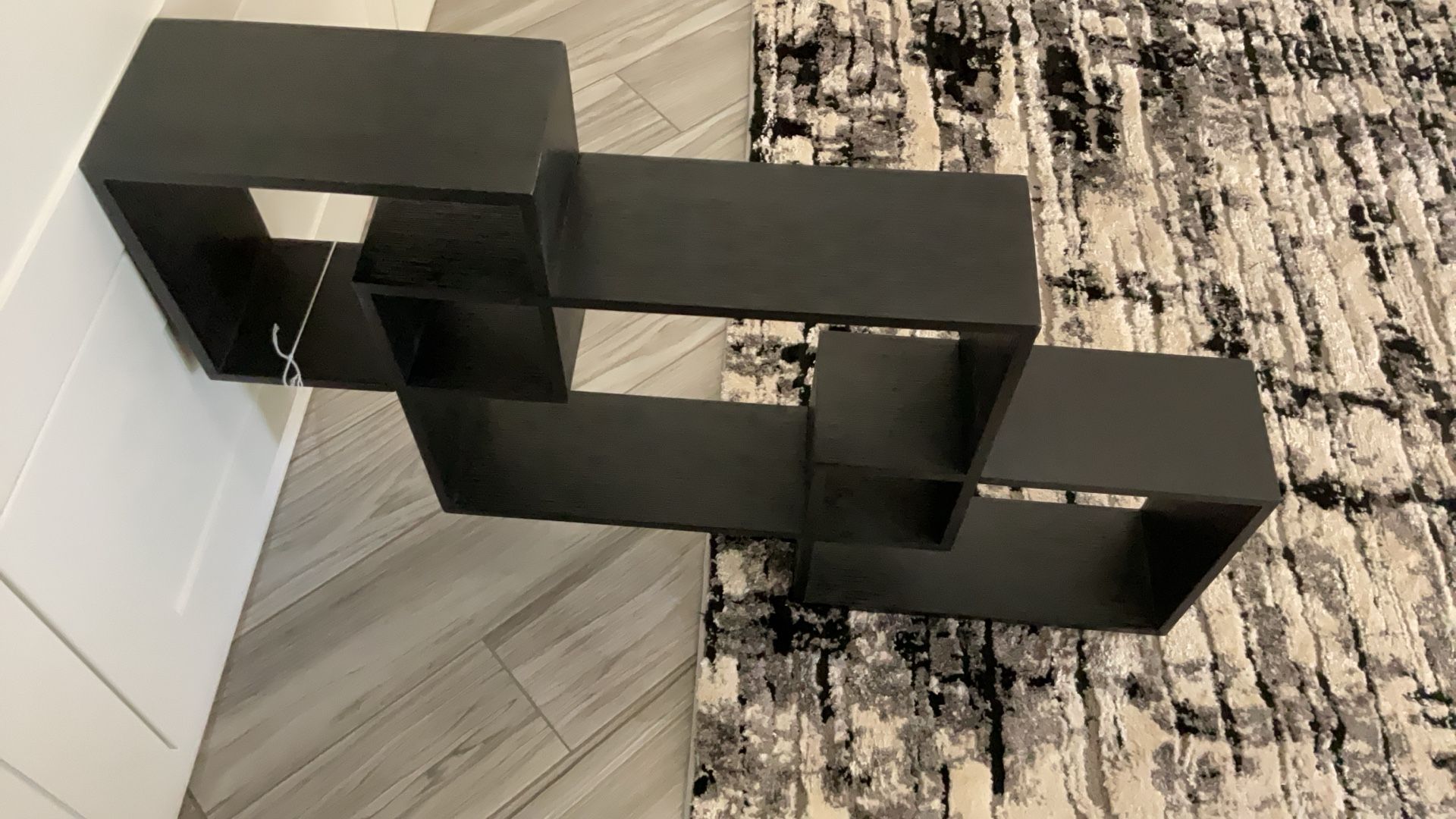 Wooden Black Shadow Box Display Shelf  — Brand New