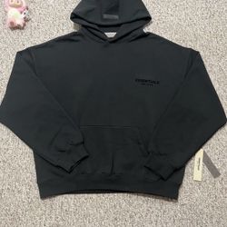 Black Essentials Hoodie
