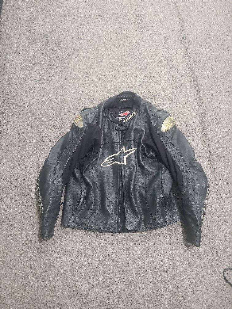 Alpinestars Leather Racing Motorcycle Jacket