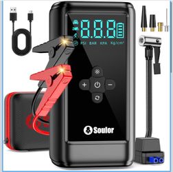 Jump Starter with Air Compressor Battery Jumper Starter