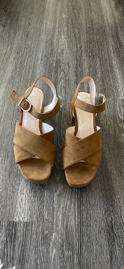 Zara Trafaluc Brown Suede Sandals