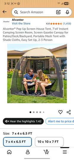Pop up Screen Tent