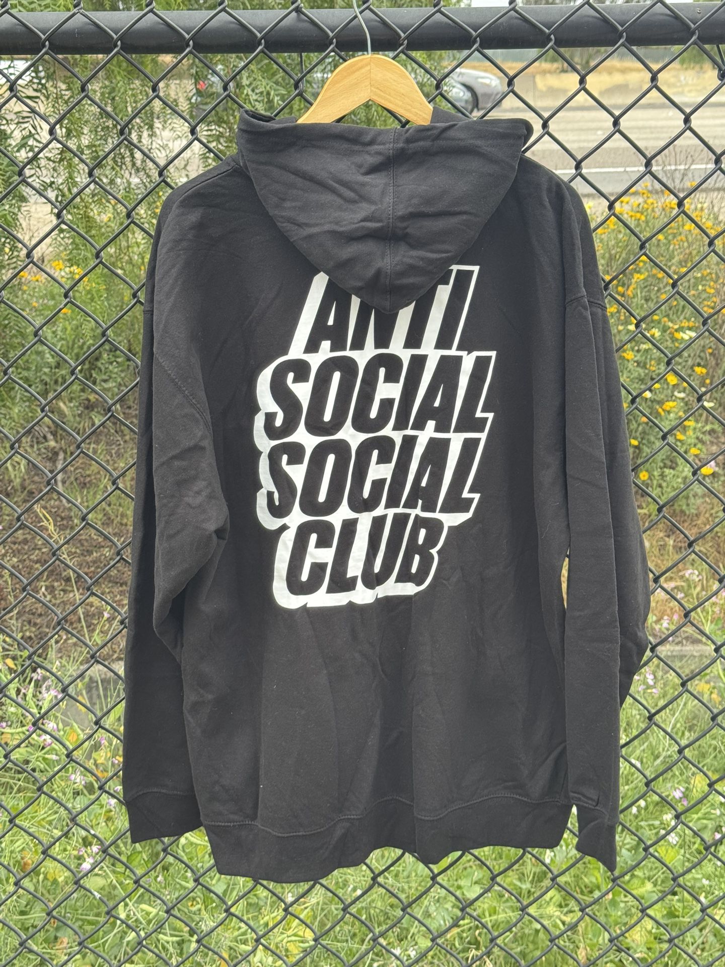 Anti Social Social Club Black Zip Up Hoodie