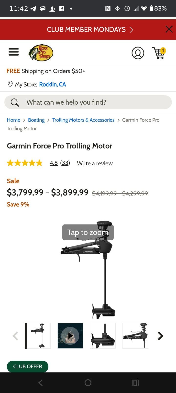 Garmin Force Pro Trolling Motor