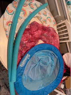 Assorted pool floaties and stuff