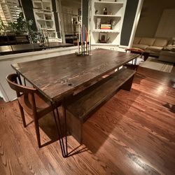 Wood dining table 