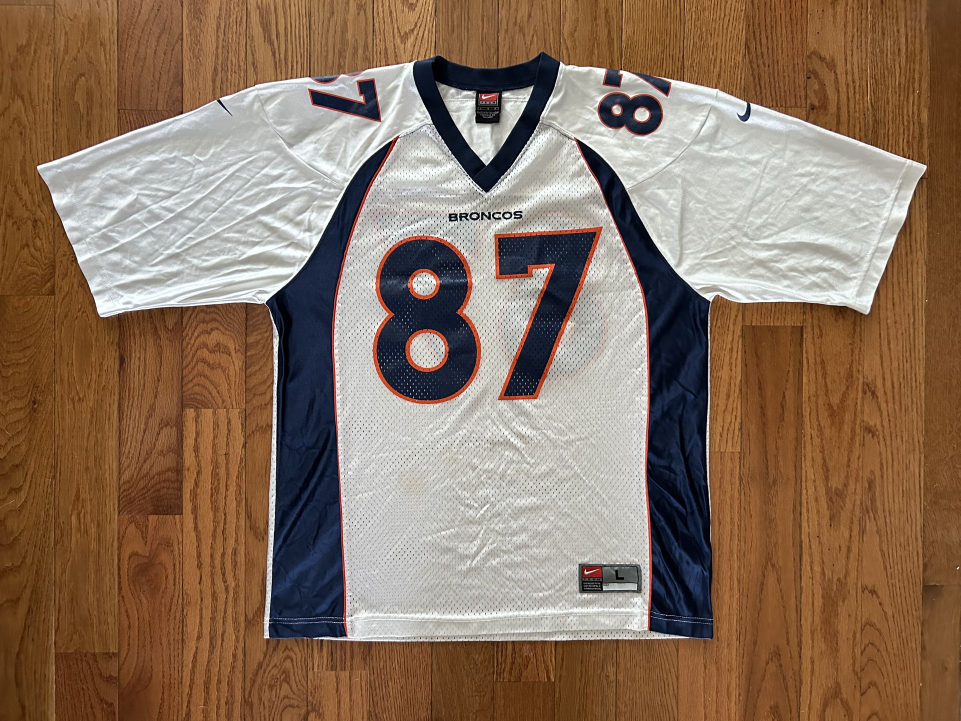 Ed McCaffrey Denver Broncos Nike Vintage Away Jersey Size Large