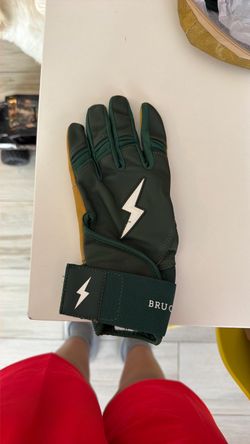 Bruce Bolt Batting Glove Green long cuff