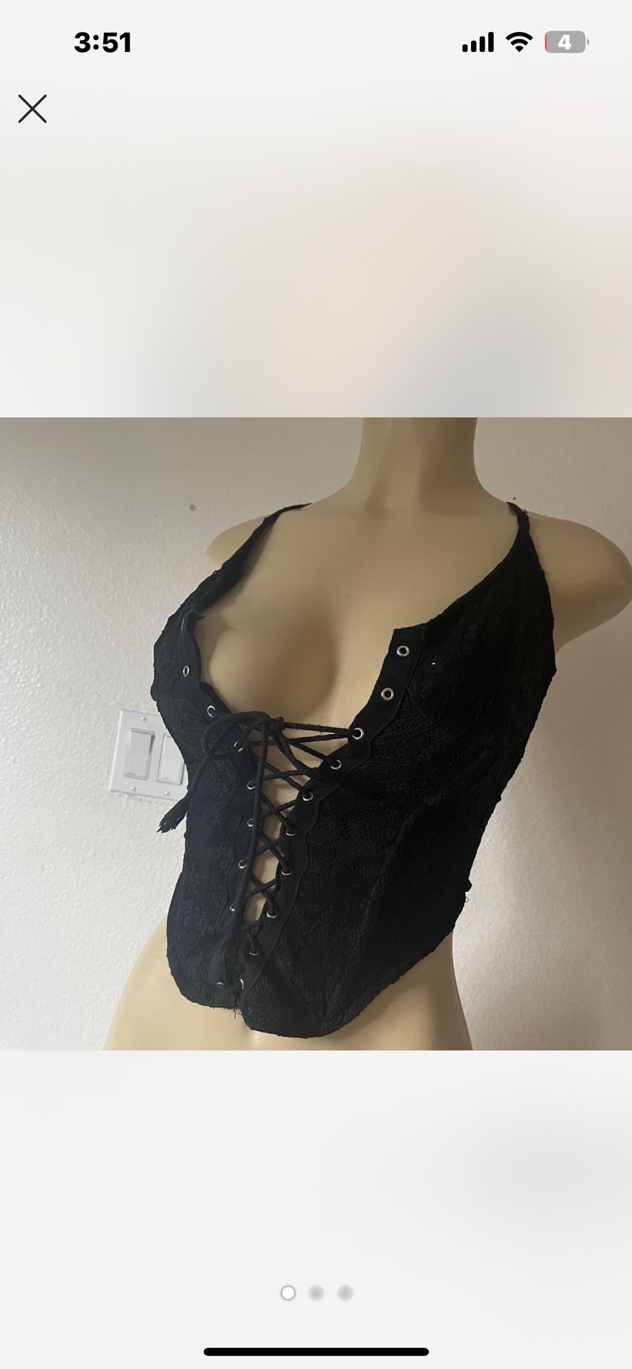 Y2k lace corset