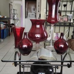 Assortment Of Vases And Candle Holders