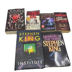 Stephen King Book Lot of 6: Pet Sematary, needful things, institute, green mile