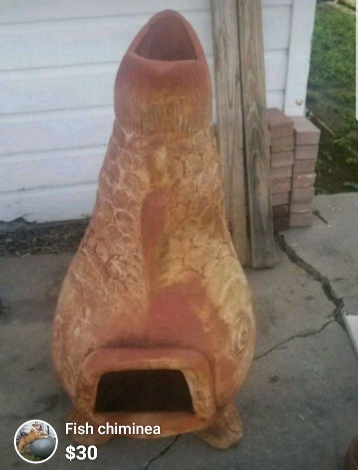 Fish chiminea