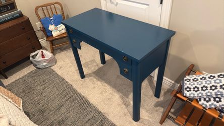 Teal desk