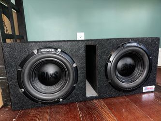 Subwoofer with box 10 inch alpine