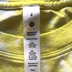 🍋NWT Lululemon  All Yours  To Dye For Tee 