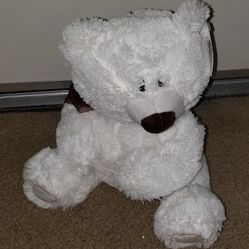 Handcrafted Polar Bear Stuffed Animal Toy
