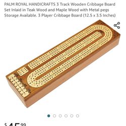 Palm Royal Wooden Cribbage Board