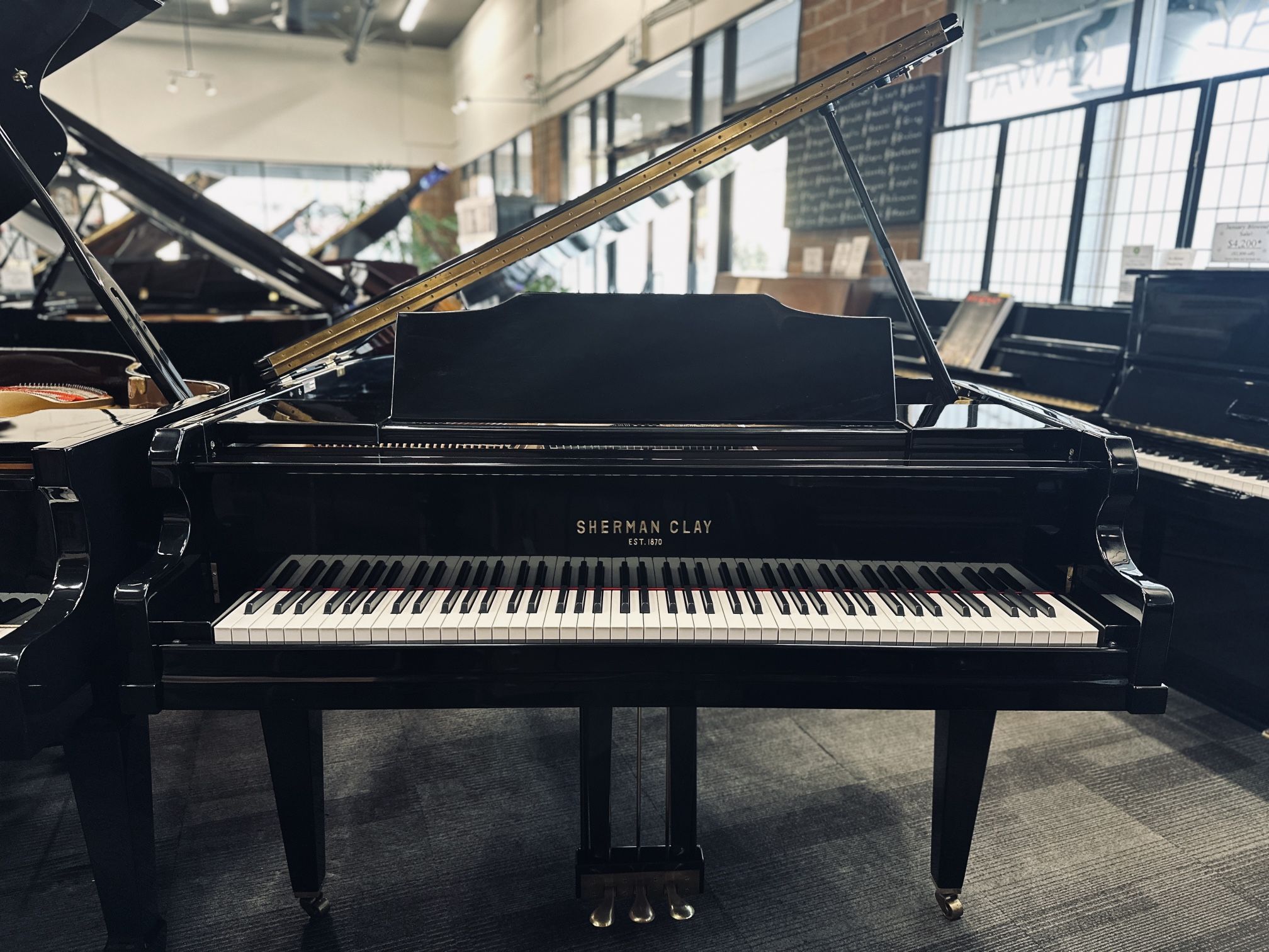 Sherman Clay 5'1" Ebony Gloss Baby Grand Piano (incl. Tax)