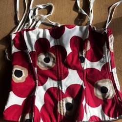Vintage D&G Poppy Corset Bustier Top