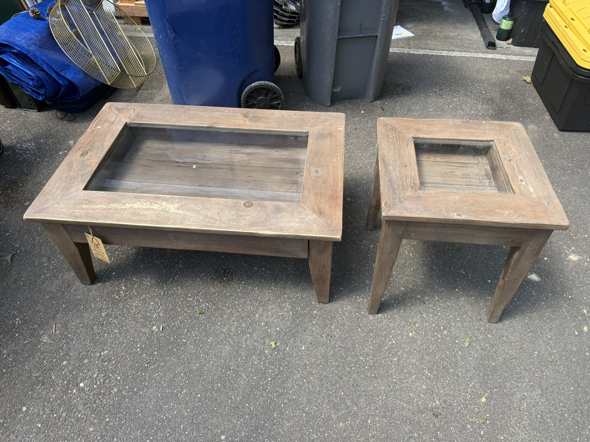 Matching Coffee Table And Side Table