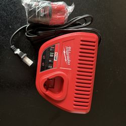 Milwaukee M12 2.0AH Battery And Charger
