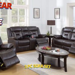 3 Pc Sofa, Loveseat And Chair 