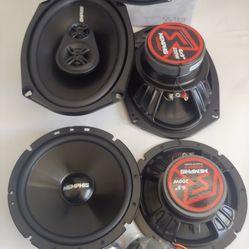 MEMPHIS 1 PAIR 6.5" 100 WATTS COMPONENT SET & 1 PAIR 6×9 3 WAY 110 WATTS CAR SPEAKER ( BRAND NEW PRICE IS LOWEST INSTALL NOT AVAILABLE )