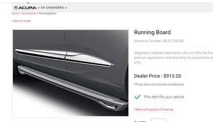 2023 Acura RDX Running Boards
