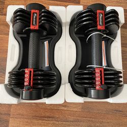 DUMBBELLS 💪 50 POUNDS SETS 25 POUNDS EACH ONE BRAND NEW ADJUSTABLE SIZE 💪💪💪