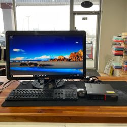Lenovo ThinkCentre Core i3-6100 8GB 128GB SSD Perfect for WORK//HOME WORD/EXCEL With Monitor