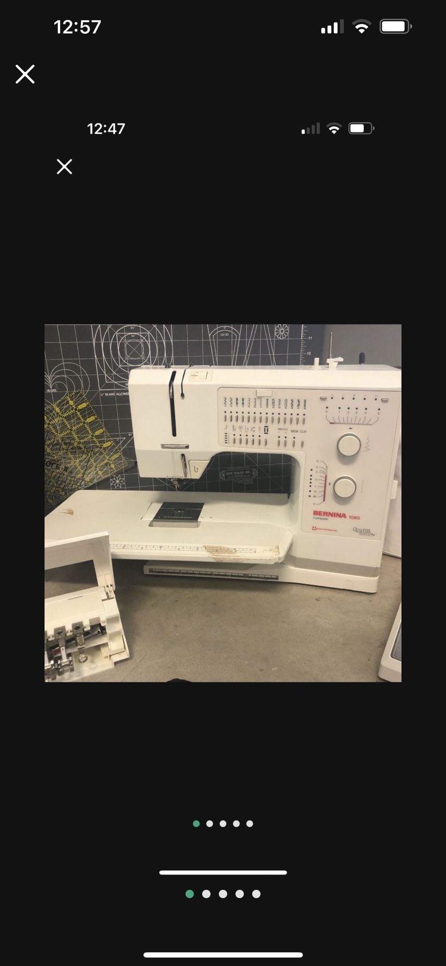 BERNINA 1080 Sewing Machine Quilters edition