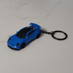 Hot Wheels Porsche 911 GT3 Keychain 