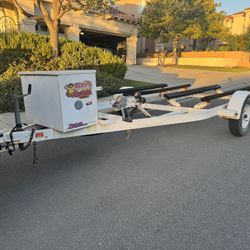 Double ski trailer