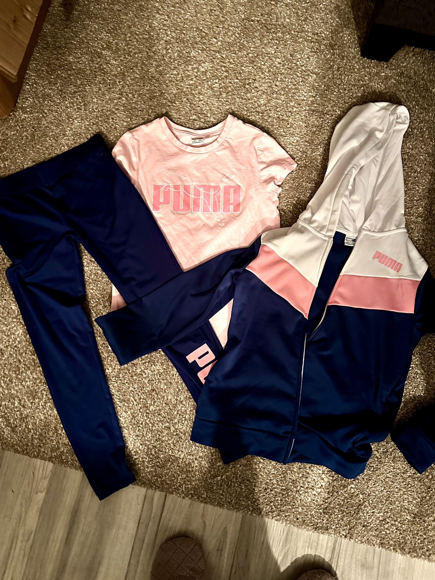 Puma Girls Outfit 10-12 Pink