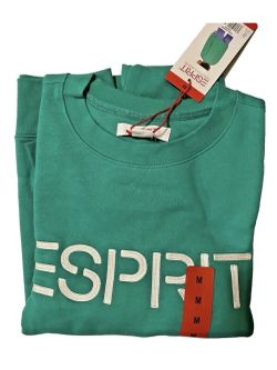 Esprit Teal Green Pullover Sweatshirt with White Logo