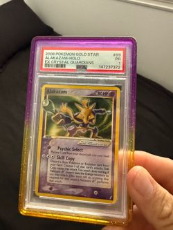 Pokémon PSA 1 Graded Gold Star Alakazam