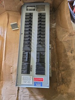 Westinghouse Panel With Breakers